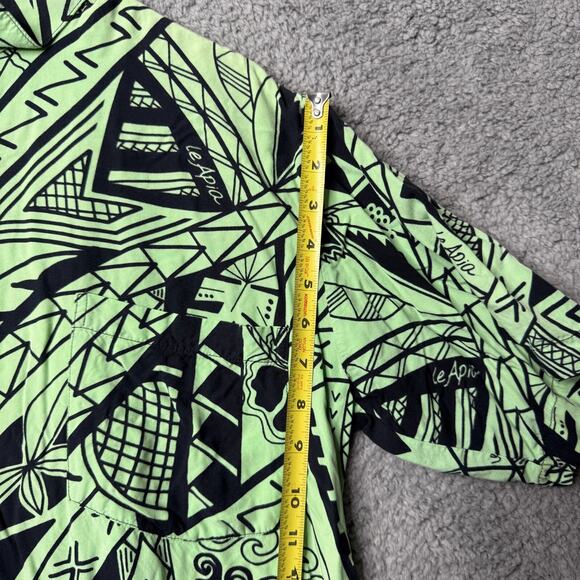 Julep Green Polynesian Print Shirt - Picture 5 of 14